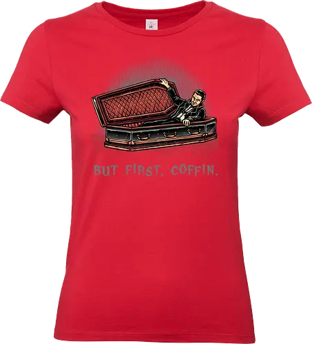 But Fist Coffin - coffin, funny, humor, Vampire, horror, scary, dracula - Standard T-Shirt (Frauen)
