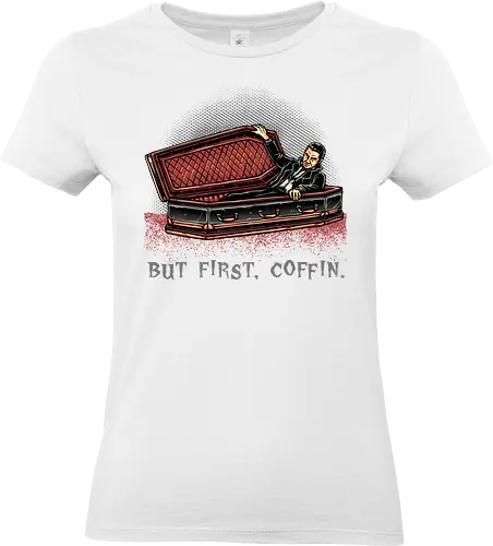 But Fist Coffin - coffin, funny, humor, Vampire, horror, scary, dracula - Standard T-Shirt (Frauen)