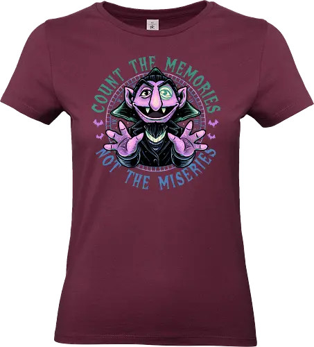 Count the Memories - TV show, vampire, Dracula, funny, inspirational, motivational, memories - Standard T-Shirt (Frauen)