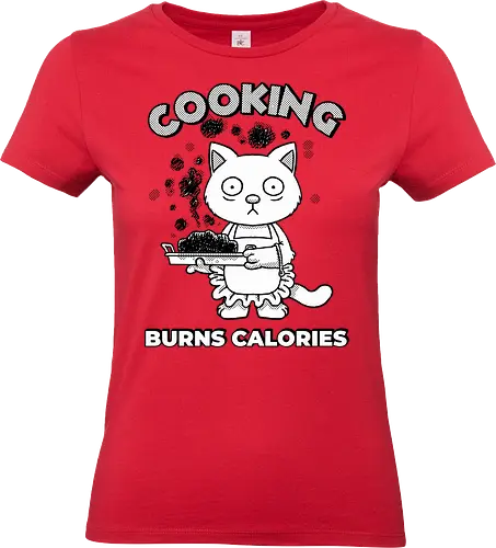 Cooking Burns Calories - Cats, Cooking - Standard T-Shirt (Frauen)