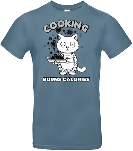 Cooking Burns Calories - Cats, Cooking - Standard T-Shirt