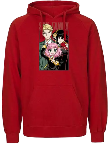 Spy x Family - forger family, action comedy anime, spy anime, manga anime, japanese anime, anime art, otaku style, spy x family, anime series - Fairtrade Hoodie