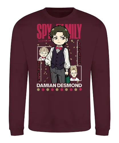 Damian Desmond Spy x Family - spy x family, damian desmond, anime boy, school anime, elite academy, tsundere anime, manga anime, japanese anime, anime art - Sweatshirt
