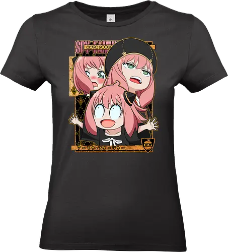 Anya Forger Spy x Family - spy x family, anya forger, chibi anya, kawaii aesthetic, funny anime girl, telepath kid, cute manga style, anime illustration, pastel anime art - Standard T-Shirt (Frauen)