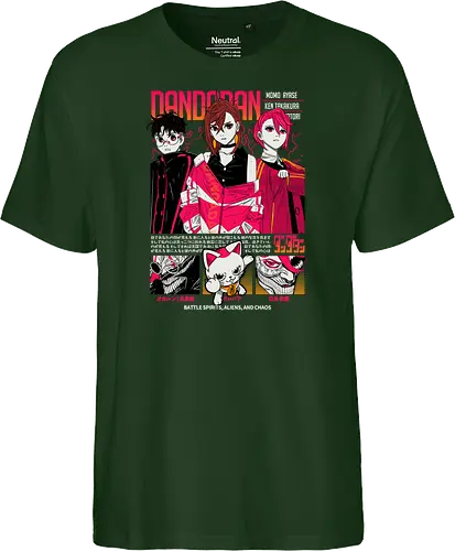 Dandadan - dandadan, paranormal anime, alien invasion, yokai battle, sci fi horror, action comedy manga, supernatural duo, japanese manga series, anime illustration - Fairtrade T-Shirt