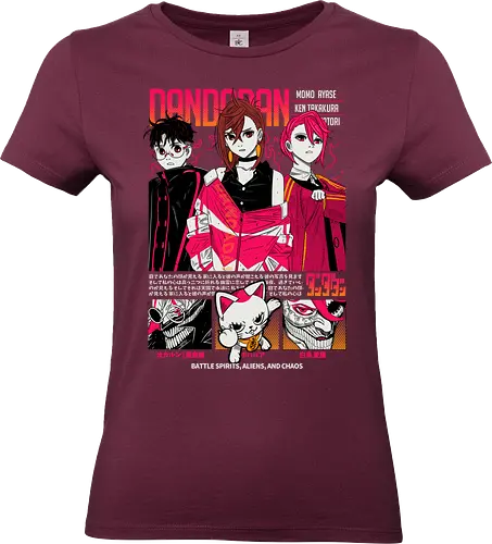 Dandadan - dandadan, paranormal anime, alien invasion, yokai battle, sci fi horror, action comedy manga, supernatural duo, japanese manga series, anime illustration - Standard T-Shirt (Frauen)