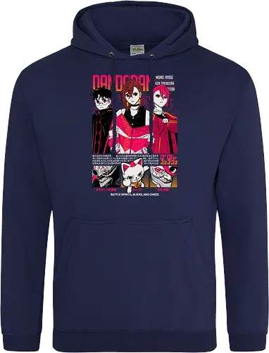 Dandadan - dandadan, paranormal anime, alien invasion, yokai battle, sci fi horror, action comedy manga, supernatural duo, japanese manga series, anime illustration - Standard Hoodie