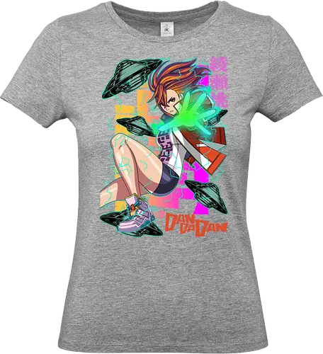 Momo Ayase – Psychic Girl from Dandadan - dandadan, momo ayase, psychic anime girl, supernatural powers, occult anime, manga series, japanese anime, anime art, otaku style - Standard T-Shirt (Frauen)