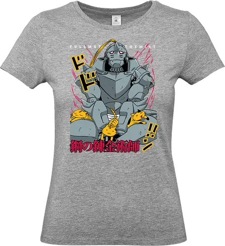 Alph Metal - alphonse elric, alphonse armor, soul bound armor, anime character, alchemist, fantasy anime, manga series, japanese anime, anime art - Standard T-Shirt (Frauen)