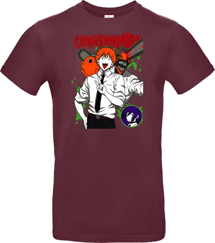 Denji & Reze Chainsawman - Chainsaw, denji and reze, anime duo, dark romance anime, action manga, devil hunters, japanese anime, anime illustration, otaku style - Standard T-Shirt