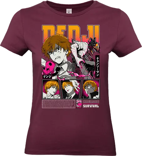 Denji Chainsawman - Chainsaw, denji chainsaw man, chainsaw transformation, devil hunter boy, dark shonen anime, gore anime style, manga protagonist, japanese anime, anime illustration - Standard T-Shirt (Frauen)