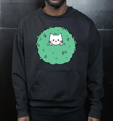 Gatito Lindo en un Arbusto