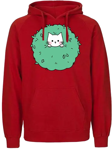 Gatito Lindo en un Arbusto - Gato, Animales, Gatito, Adorable, Gato Negro, Arbusto, Divertido, Gatos, Gatos Adorables, Mascotas - Fairtrade Hoodie