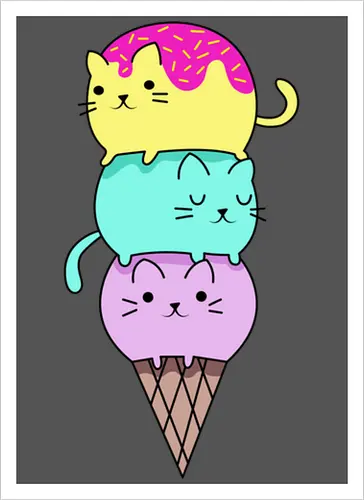 Gatos en Helado
