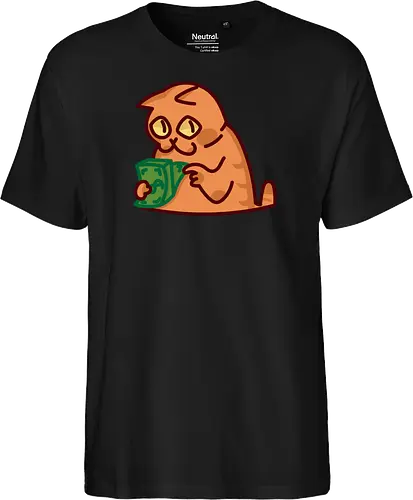 Gato contando dinero