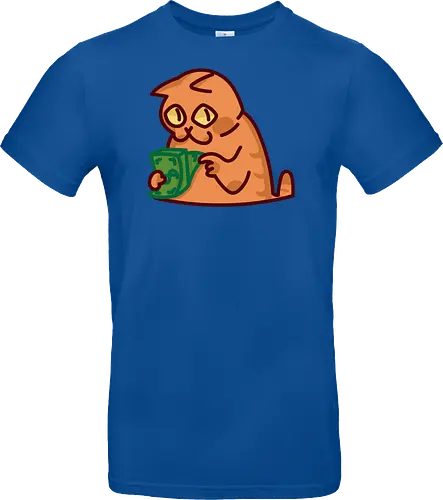 Gato contando dinero