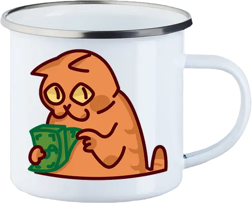 Gato contando dinero