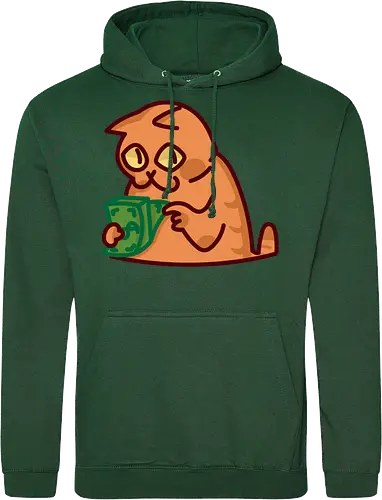 Gato contando dinero