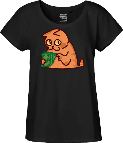 Gato contando dinero