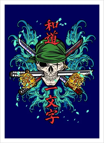 roronoa zoro skull tattoo