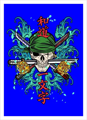 roronoa zoro skull tattoo