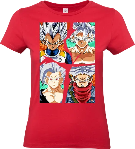 the four saiyan god - songoku, anime, manga, songohan, vegeta, trunks, supersaiyan, saiyan, ultrainstinct, Dragon - Standard T-Shirt (Frauen)