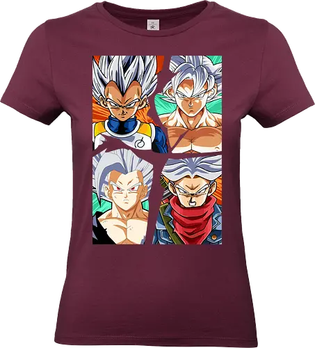 the four saiyan god - songoku, anime, manga, songohan, vegeta, trunks, supersaiyan, saiyan, ultrainstinct, Dragon - Standard T-Shirt (Frauen)