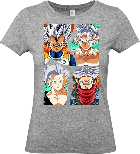 the four saiyan god - songoku, anime, manga, songohan, vegeta, trunks, supersaiyan, saiyan, ultrainstinct, Dragon - Standard T-Shirt (Frauen)