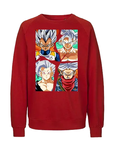 the four saiyan god - songoku, anime, manga, songohan, vegeta, trunks, supersaiyan, saiyan, ultrainstinct, Dragon - Fairtrade Sweatshirt