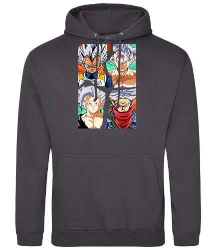 the four saiyan god - songoku, anime, manga, songohan, vegeta, trunks, supersaiyan, saiyan, ultrainstinct, Dragon - Standard Hoodie