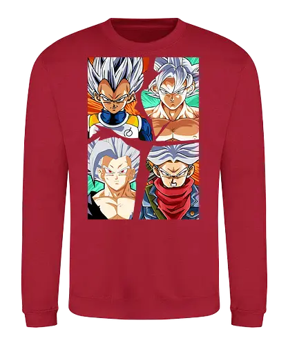 the four saiyan god - songoku, anime, manga, songohan, vegeta, trunks, supersaiyan, saiyan, ultrainstinct, Dragon - Sweatshirt