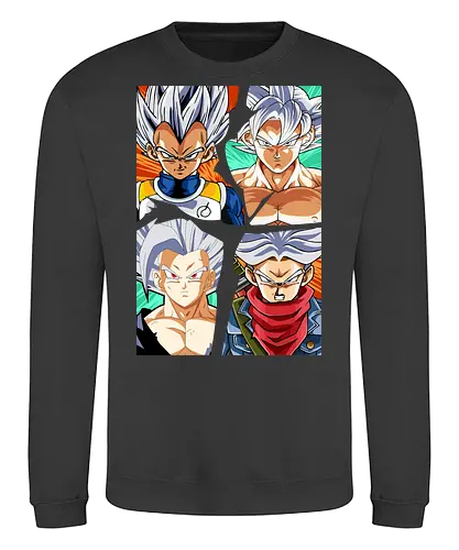 the four saiyan god - songoku, anime, manga, songohan, vegeta, trunks, supersaiyan, saiyan, ultrainstinct, Dragon - Sweatshirt
