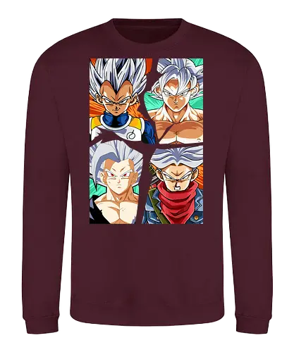 the four saiyan god - songoku, anime, manga, songohan, vegeta, trunks, supersaiyan, saiyan, ultrainstinct, Dragon - Sweatshirt