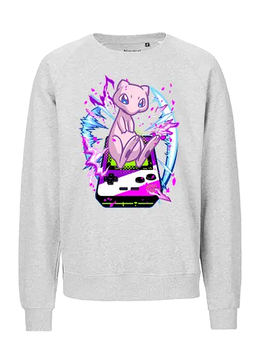 lucky gacha mew  - anime, manga, Pocket, mew, legend, cute, funny, videogame, game, retro, vintage, monster - Fairtrade Sweatshirt