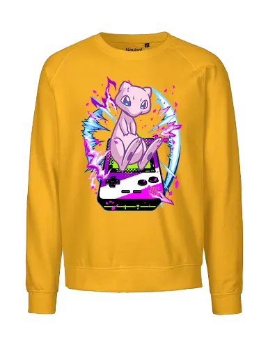 lucky gacha mew  - anime, manga, Pocket, mew, legend, cute, funny, videogame, game, retro, vintage, monster - Fairtrade Sweatshirt