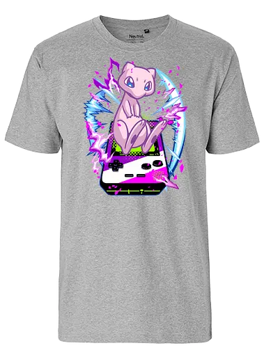lucky gacha mew  - anime, manga, Pocket, mew, legend, cute, funny, videogame, game, retro, vintage, monster - Fairtrade T-Shirt