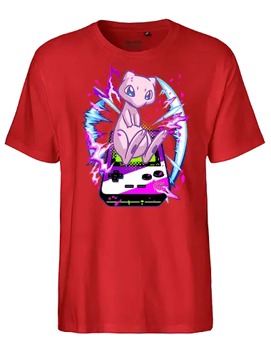lucky gacha mew  - anime, manga, Pocket, mew, legend, cute, funny, videogame, game, retro, vintage, monster - Fairtrade T-Shirt