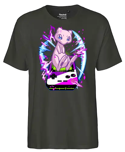 lucky gacha mew  - anime, manga, Pocket, mew, legend, cute, funny, videogame, game, retro, vintage, monster - Fairtrade T-Shirt