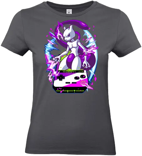 lucky gacha mewtwo - anime, manga, Pocket, mew, legend, cute, funny, game, videogame, retro, vintage, monster - Standard T-Shirt (Frauen)