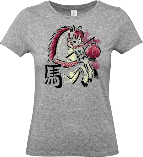 Year of the Horse 2026 - chinese new year, horse, 2026, lunar new year, year of the horse, fire horse, red horse, chinese lantern, zodiac animal, fortune, asian, chinese zodiac, lunar calender, festive, xmorfina - Standard T-Shirt (Frauen)