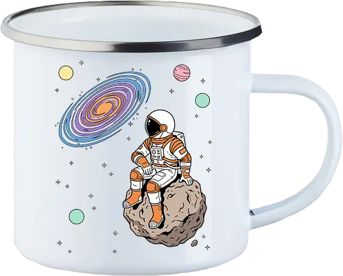 Cosmic Contemplation - astronaut on asteroid shirt, space explorer t-shirt, cosmic galaxy graphic tee, astronaut gazing at stars apparel, retro sci-fi space design, astronomy lover gift, aesthetic celestial streetwear, orange and purple galaxy art, outer space adventure clothing, minimalist astronaut top, planetary exploration t-shirt, gift for science geeks, space suit graphic tee, floating on an asteroid shirt, cool nasa style apparel, swirling galaxy artwork, dreamer space shirt, cosmic solitude clothing, modern sci-fi fashion - Emailletasse