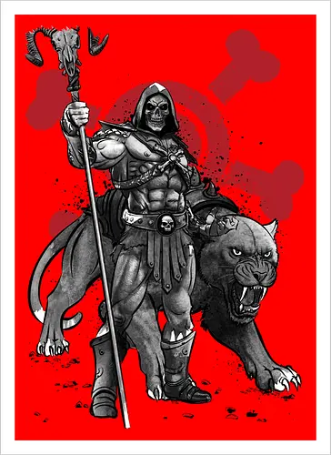 Evil lord of destruction and panther sumi e