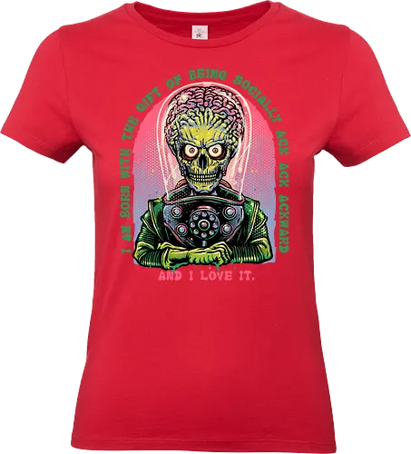 Socially Ack Ack Ackward - Movie, film, classic, sci-fi, science fiction, comedy, alien, funny, humor - Standard T-Shirt (Frauen)