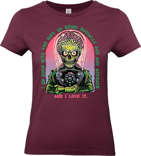 Socially Ack Ack Ackward - Movie, film, classic, sci-fi, science fiction, comedy, alien, funny, humor - Standard T-Shirt (Frauen)