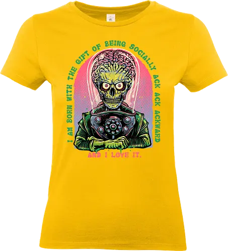 Socially Ack Ack Ackward - Movie, film, classic, sci-fi, science fiction, comedy, alien, funny, humor - Standard T-Shirt (Frauen)