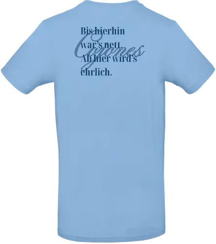 Cojones-Ehrlichkeit - Rückendruck