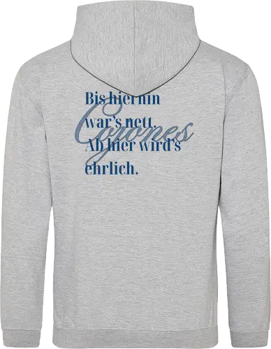 Cojones-Ehrlichkeit - Rückendruck