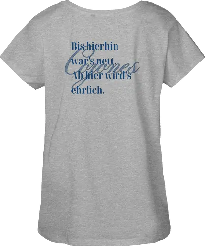 Cojones-Ehrlichkeit - Rückendruck