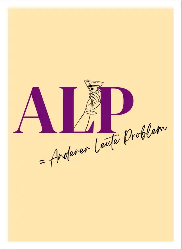 ALP Anderer Leute Problem-Frontdruck Brust 