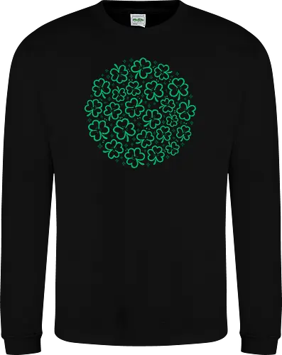 Green Shamrocks St Patrick Pattern